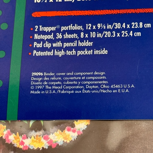 Vintage Mead Trapper Keeper with 2 original vintage folders - Picture 6 of 14